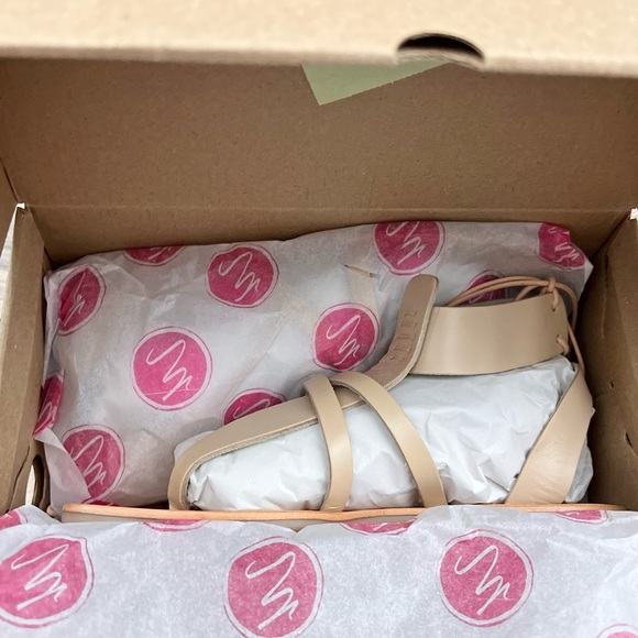 NIB Matisse Sunnie Gladiator Leather Sandal Natural - Picture 15 of 15